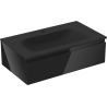 Mexen Orio bathroom cabinet 80 cm with Vela sink, 1 drawer, black gloss/black matte - 91A10-08023-1-BF70-W23M71