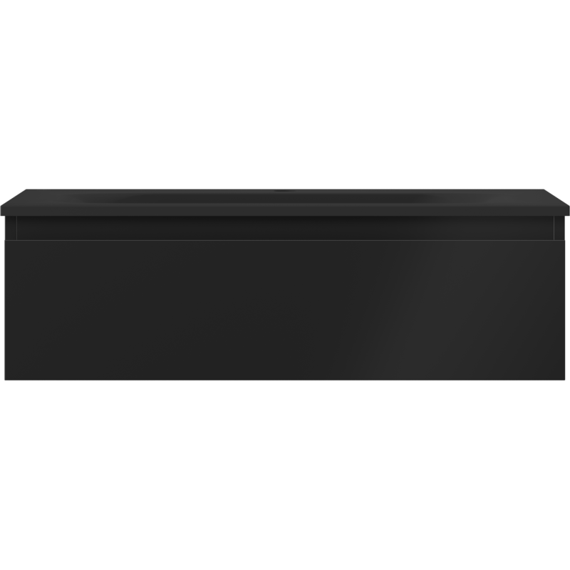 Mexen Orio bathroom cabinet 80 cm with Vela washbasin, 1 drawer, black matte - 91A10-08023-1-BF71-W23M71