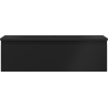 Mexen Orio bathroom cabinet 80 cm with Vela sink, 1 drawer, black matte - 91A10-08023-1-BF71-W23M71