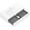 Mexen Orio bathroom cabinet 90 cm with Vela washbasin, 1 drawer, white matt - 91A10-09023-1-BF01-W23M01