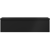 Mexen Orio bathroom cabinet 90 cm with Vela sink, 1 drawer, black matte - 91A10-09023-1-BF71-W23M71