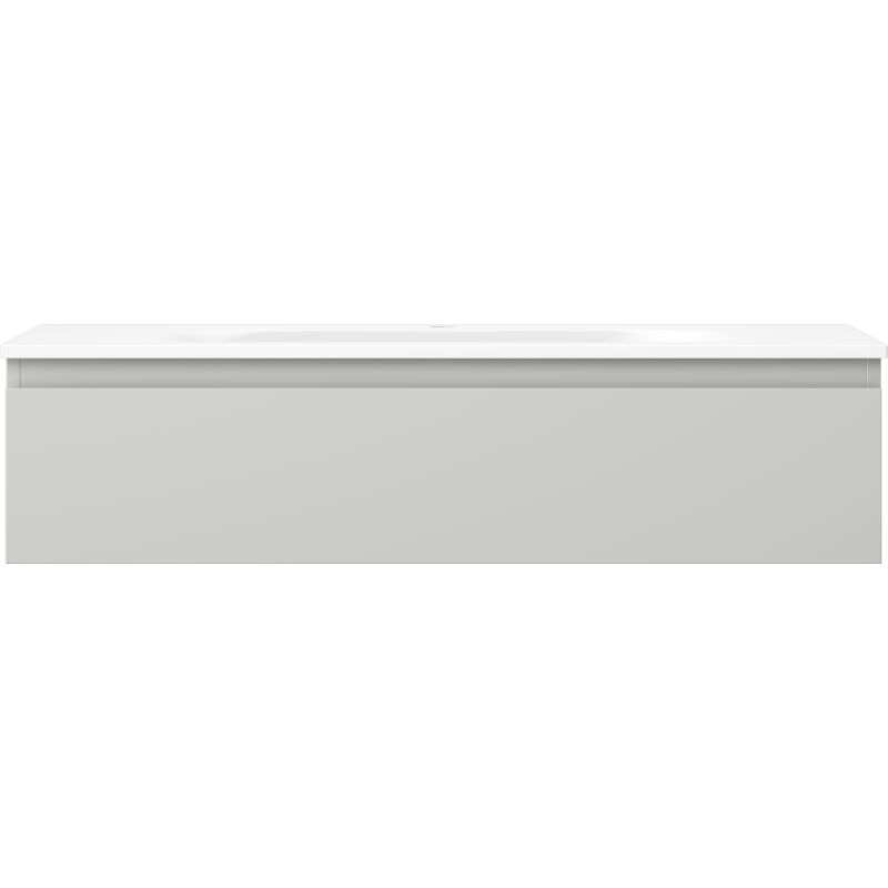 Mexen Orio 100 cm Bathroom Cabinet with Vela Sink, 1 Drawer, Grey Matte/White Matte - 91A10-10023-1-BF62-W23M01