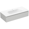 Mexen Orio bathroom cabinet 100 cm with Vela washbasin, 1 drawer, gray matte/white matte - 91A10-10023-1-BF62-W23M01