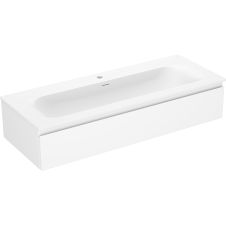 Mexen Orio bathroom cabinet 120 cm with Vela sink, 1 drawer, matte white - 91A10-12023-1-BF01-W23M01