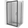 Mexen Apia extendable shower cubicle 100 x 70 cm, Transparent, Black - 840-100-070-70-00