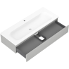 Mexen Orio bathroom cabinet 120 cm with Vela sink, 1 drawer, gray matte/white matte - 91A10-12023-1-BF62-W23M01