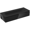 Mexen Orio bathroom cabinet 120 cm with Vela sink, 1 drawer, black gloss/black matte - 91A10-12023-1-BF70-W23M71