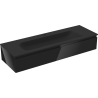 Mexen Orio bathroom cabinet 140 cm with Vela sink, 1 drawer, black gloss/black matte - 91A10-14023-1-BF70-W23M71