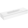 Mexen Orio bathroom cabinet 160 cm with Vela sink, 1 drawer, white matte - 91A10-16023-1-BF01-W23M01