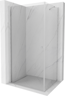 Mexen Pretoria hinged shower cubicle 80 x 100 cm, Transparent, Chrome - 852-080-100-01-00