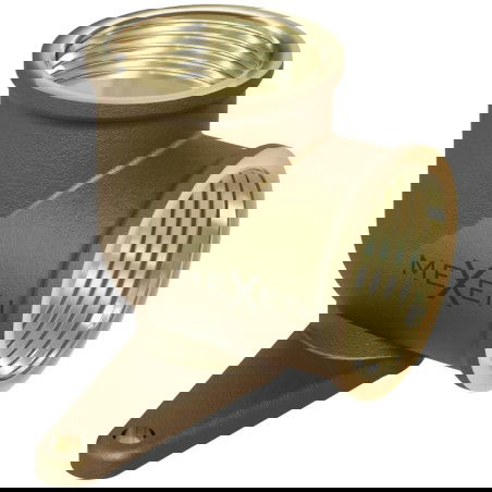 Mexen BRASS brass wall elbow with handle 1/2 GW x 1/2 GW - W97408-1212