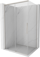 Mexen Rox Sliding Shower Enclosure 100 x 70 cm, Transparent, Brushed Nickel - 8C2-100-070-97-00