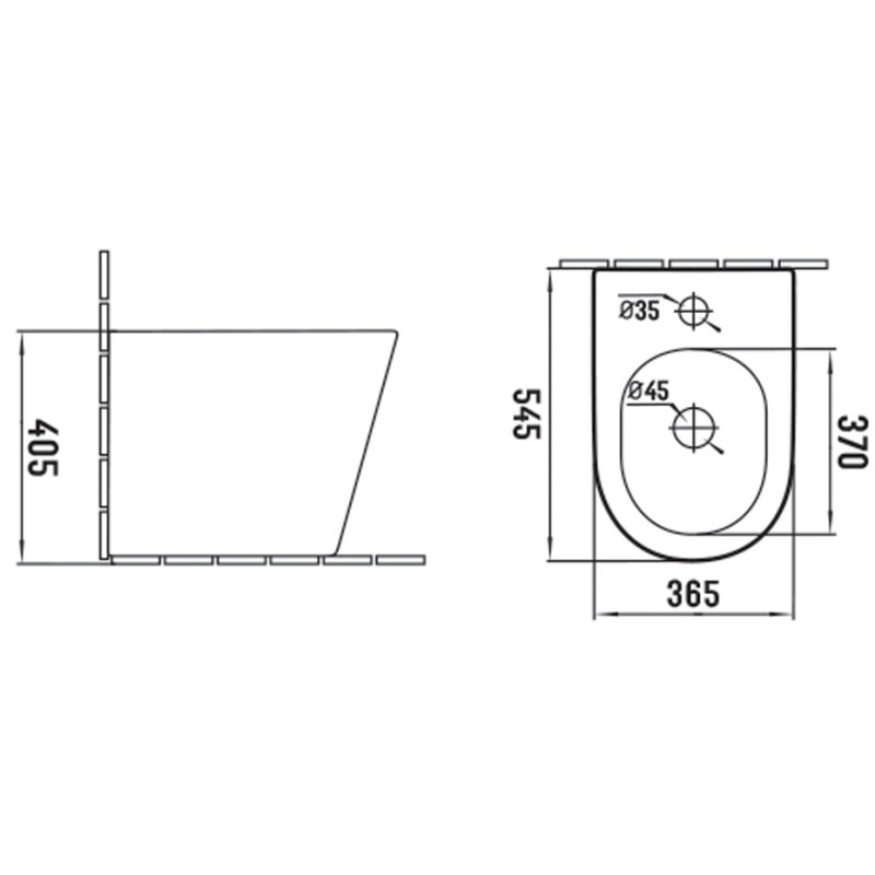 Mexen Rico standing bidet, white - 36725100