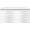 Mexen Rivel bathroom cabinet 50 cm with Otis basin, 1 drawer, grooved, white matte - 91A20-05023-1-BF01-W18M01