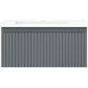Mexen Rivel bathroom cabinet 50 cm with Otis sink, 1 drawer, fluted, graphite matte/white matte - 91A20-05023-1-BF66-W18M01