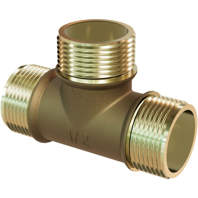 Mexen BRASS brass tee 3/4 M x 3/4 M x 3/4 M - W97411-343434