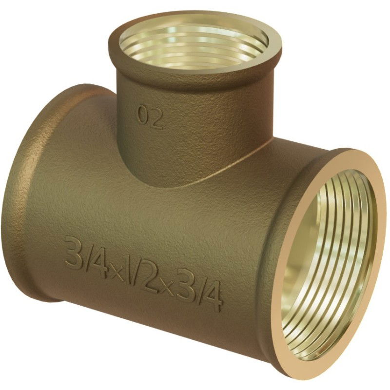 Mexen BRASS brass tee 5/4 FF x 1 FF x 5/4 FF - W97412-541054