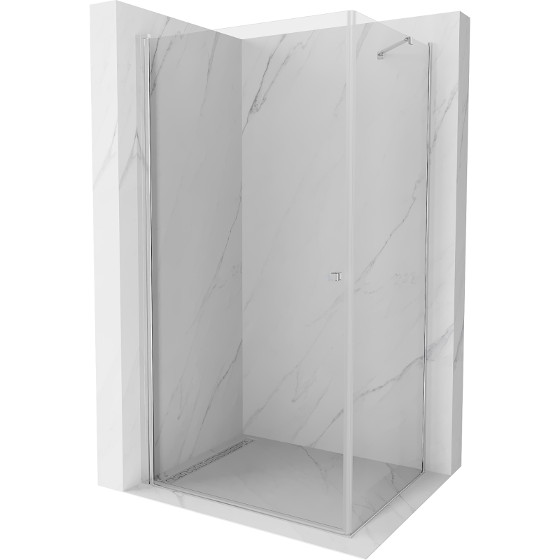 Mexen Pretoria hinged shower cubicle 100 x 70 cm, Transparent, Chrome - 852-100-070-01-00