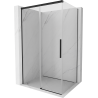 Mexen Rox sliding shower cabin 150 x 120 cm, transparent, black - 8C2-150-120-70-00