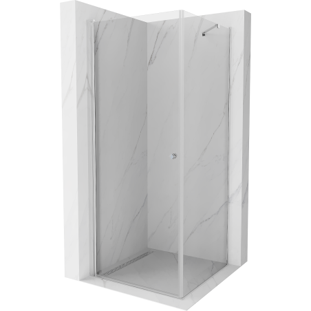 Mexen Pretoria hinged shower cubicle 100 x 100 cm, Transparent, Chrome - 852-100-100-01-00