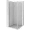 Mexen Pretoria pivot shower cabin 100 x 100 cm, transparent, chrome - 852-100-100-01-00