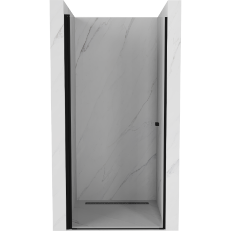 Mexen Pretoria hinged shower door 70 cm, Transparent, Black - 852-070-000-70-00