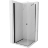 Mexen Pretoria hinged shower cubicle 80 x 80 cm, Transparent, Black - 852-080-080-70-00
