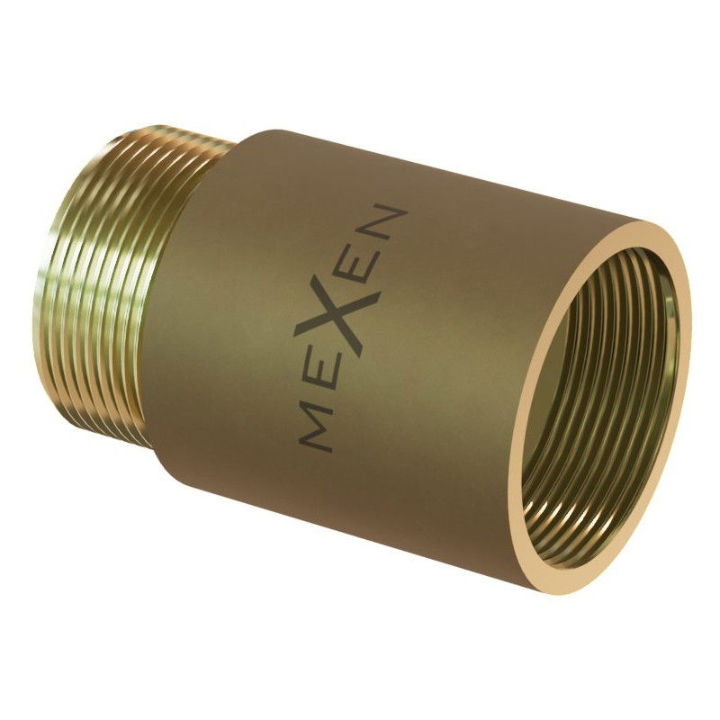 Mexen BRASS round reducing brass extender 1/2 female x 3/8 male, 10 mm - W97416-1238-10