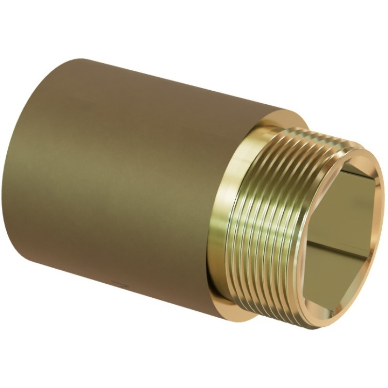 Mexen BRASS round brass reducing extension 1/2 GW x 3/8 GZ, 10 mm - W97416-1238-10
