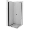 Mexen Pretoria hinged shower cubicle 90 x 90 cm, Transparent, Black - 852-090-090-70-00