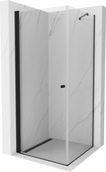 Mexen Pretoria hinged shower cubicle 90 x 90 cm, Transparent, Black - 852-090-090-70-00