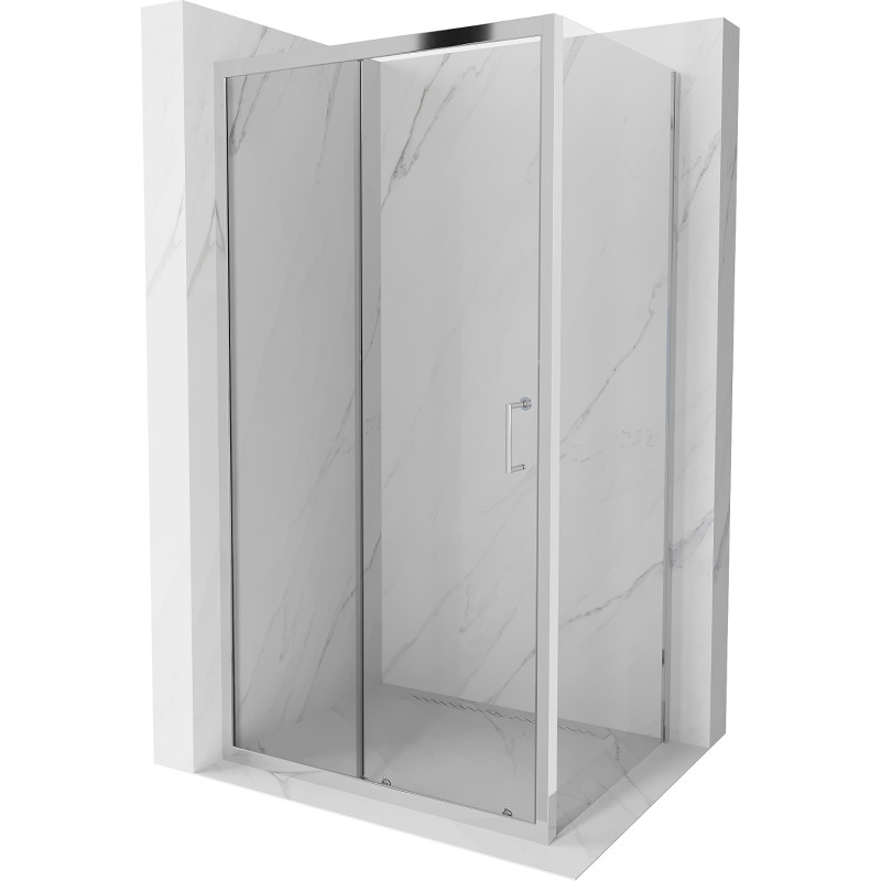 Mexen Apia sliding shower cabin 135 x 100 cm, transparent, chrome - 840-135-100-01-00