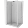Mexen Apia extendable shower cubicle 135 x 100 cm, Transparent, Chrome - 840-135-100-01-00