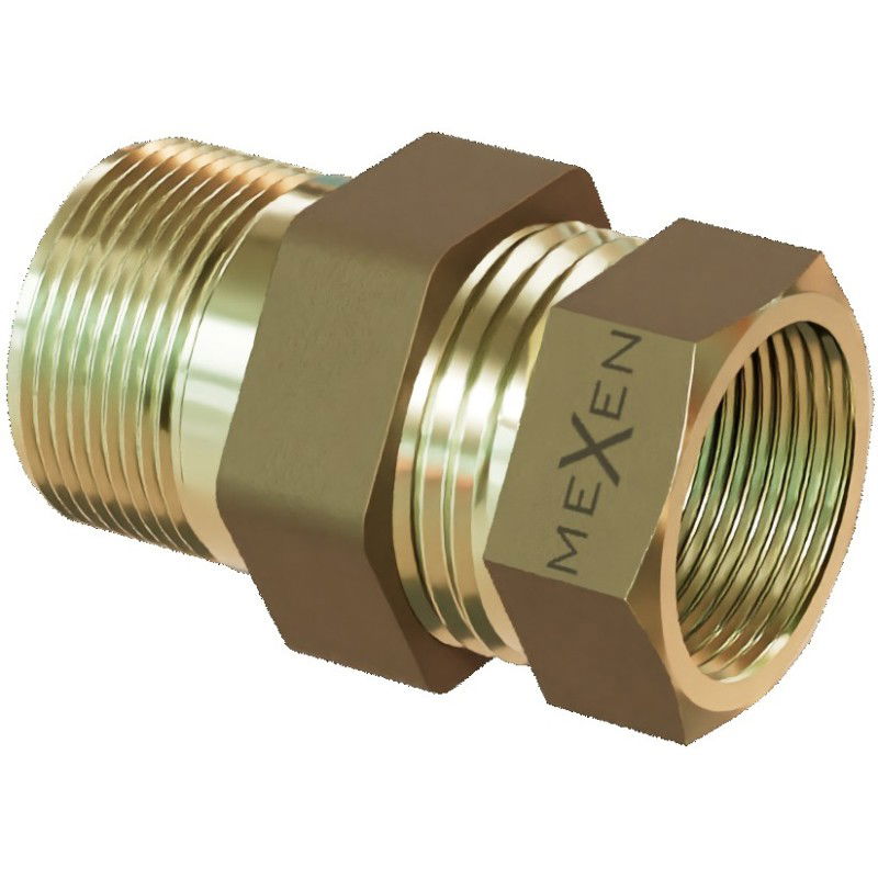 Mexen BRASS 1 Male NR x 1 Female NR Straight Brass Coupling - W97417-1010