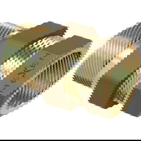 Mexen BRASS 1 Male NR x 1 Female NR Straight Brass Coupling - W97417-1010