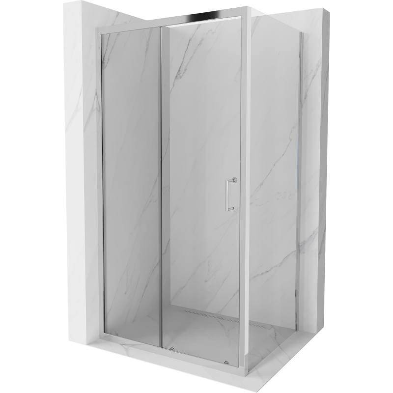 Mexen Apia sliding shower cabin 130 x 100 cm, transparent, chrome - 840-130-100-01-00