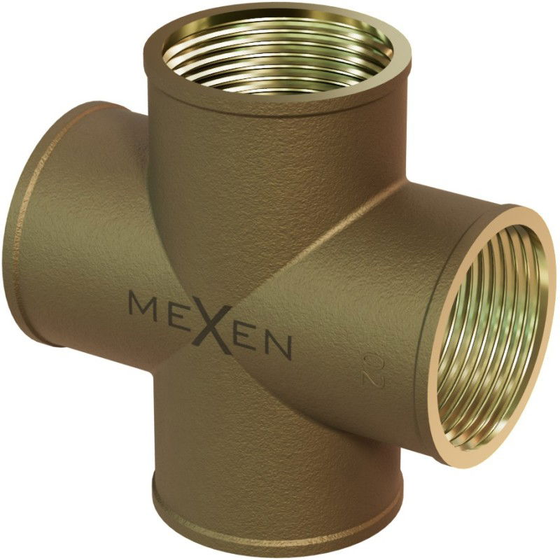 Mexen BRASS brass cross 1/2 FF x 1/2 FF x 1/2 FF x 1/2 FF - W97418-12121212