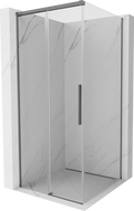 Mexen Rox sliding shower cabin 95 x 95 cm, transparent, gun metal - 8C2-095-095-95-00