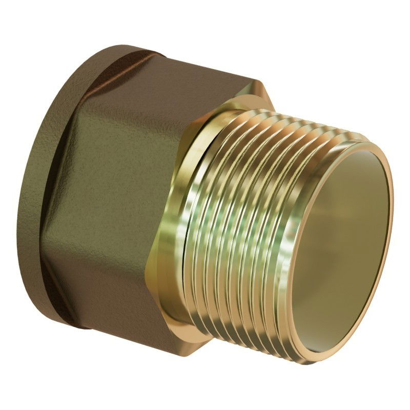 Mexen BRASS Brass Extension 1/2 Female x 1/2 Male, 20 mm - W97420-1212-20