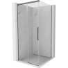 Mexen Rox 100 x 100 cm Sliding Shower Enclosure, Transparent, Gun Metal - 8C2-100-100-95-00