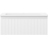 Mexen Rivel bathroom cabinet 60 cm with Otis sink, 1 drawer, fluted, white matte - 91A20-06023-1-BF01-W18M01