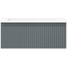 Mexen Rivel bathroom cabinet 60 cm with sink Otis, 1 drawer, grooved, graphite matte/white matte - 91A20-06023-1-BF66-W18M01