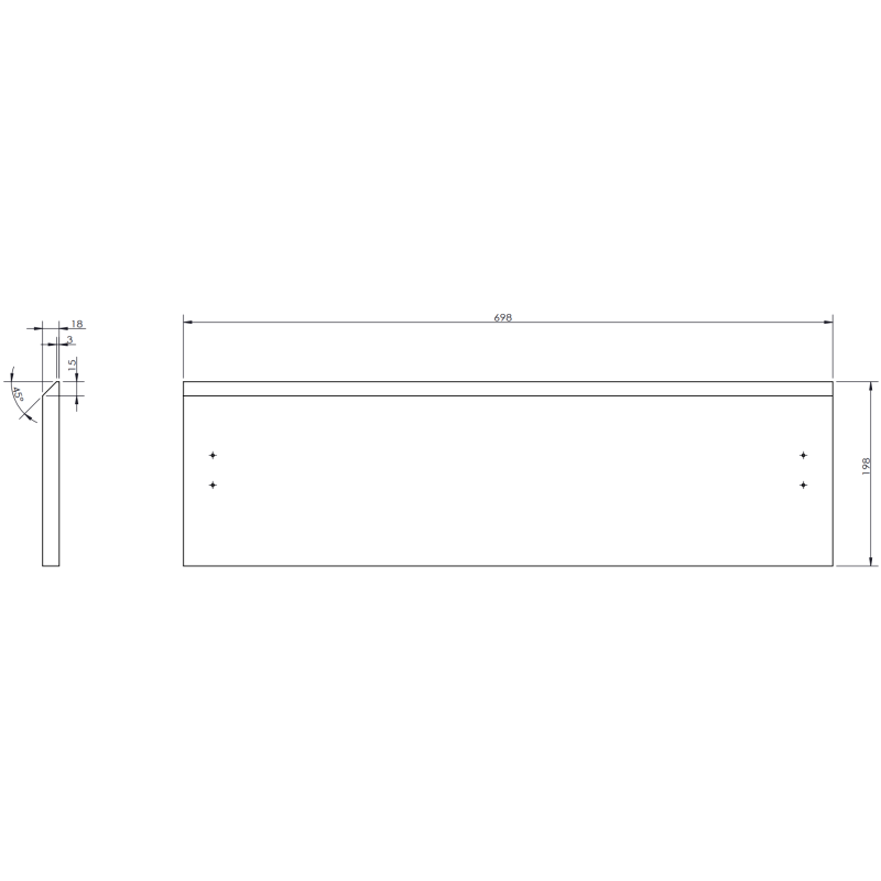 Mexen Rivel bathroom cabinet 70 cm with Otis sink, 1 drawer, fluted, grey matte/white matte - 91A20-07023-1-BF62-W18M01