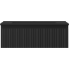 Mexen Rivel bathroom cabinet 70 cm with Otis sink, 1 drawer, fluted, black matte - 91A20-07023-1-BF71-W18M71