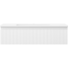 Mexen Rivel bathroom cabinet 90 cm with Otis sink, 1 drawer, grooved, white matte - 91A20-09023-1-BF01-W18M01
