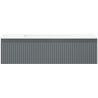 Mexen Rivel 90 cm bathroom cabinet with Otis washbasin, 1 drawer, fluted, matte graphite/white matte - 91A20-09023-1-BF66-W18M01