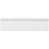 Mexen Rivel bathroom cabinet 100 cm with Otis sink, 1 drawer, fluted, white matte - 91A20-10023-1-BF01-W18M01
