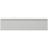 Mexen Rivel 100 cm bathroom cabinet with Otis basin, 1 drawer, fluted, matte gray/white - 91A20-10023-1-BF62-W18M01