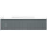Mexen Rivel bathroom cabinet 100 cm with Otis washbasin, 1 drawer, fluted, graphite matt/white matt - 91A20-10023-1-BF66-W18M01