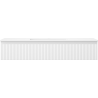 Mexen Rivel bathroom cabinet 120 cm with Otis washbasin, 1 drawer, fluted, white matte - 91A20-12023-1-BF01-W18M01